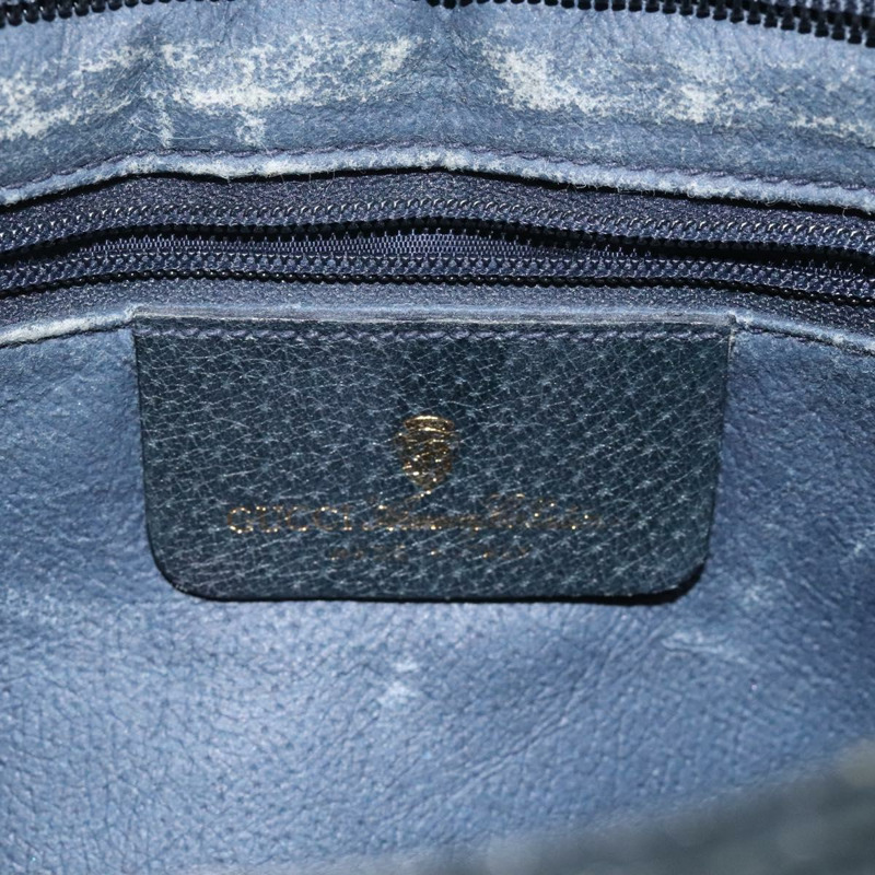 【日本直送】GUCCI GG Supreme Sherry Line 單肩包 PVC 海軍藍/金色 96 02 035 正品 MY260-15