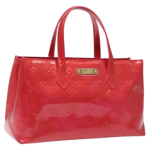 路易威登 Monogram Vernis Wilshire PM 手提包玫瑰色流行款 M93643 正品 116224