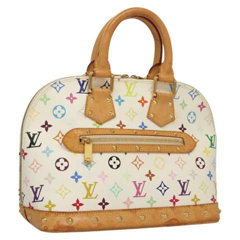 路易威登 Monogram 多色 Alma 手提包 白色 M92647 LV 授權 MX019