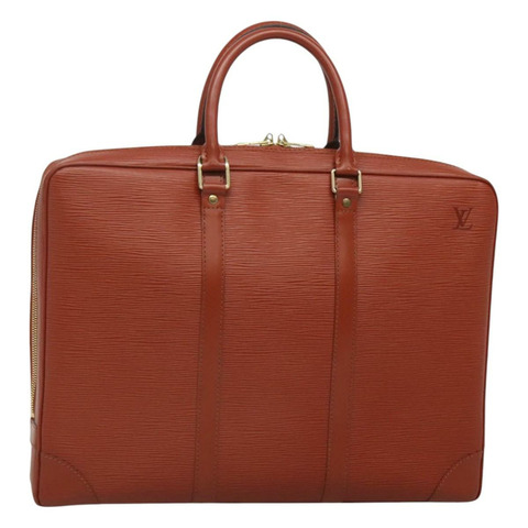 路易威登 Epi Porte Documents Voyage 商務包 棕色 M54478 正品 MX131