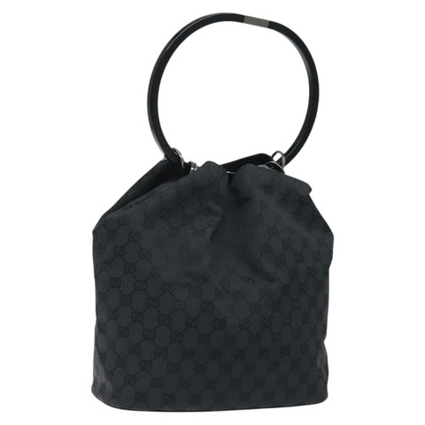 GUCCI GG 帆布單肩包 黑色銀色 001 3738 001998 正品 bs25242