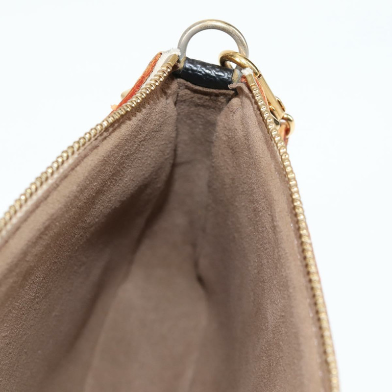 【日本直送】路易威登 Monogram 多色手拿包配件黑色 M92648 正品 120858V-21