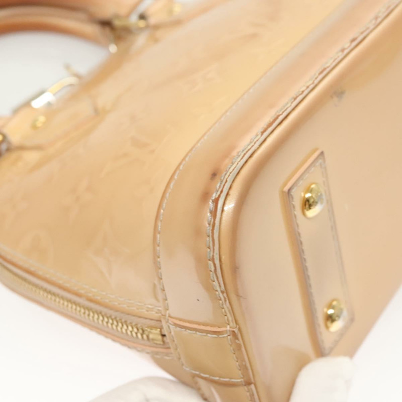 【日本直送】路易威登 Monogram Vernis Alma BB 手提包米色 Dunne M90175 LV 授權 124804-11