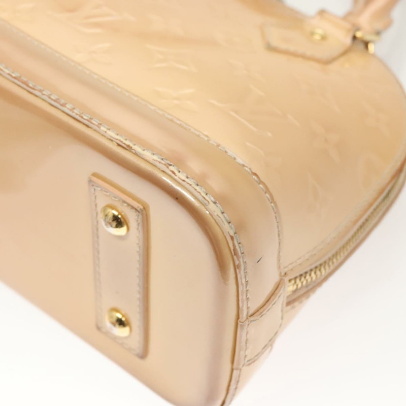 【日本直送】路易威登 Monogram Vernis Alma BB 手提包米色 Dunne M90175 LV 授權 124804-12