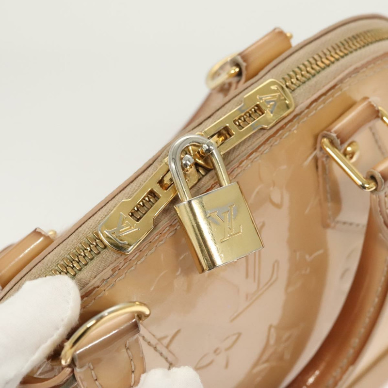 【日本直送】路易威登 Monogram Vernis Alma BB 手提包米色 Dunne M90175 LV 授權 124804-13
