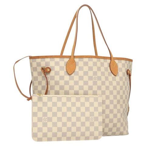 路易威登 Damier Azur Neverfull 中型手提包 N41605 LV 正品 123599