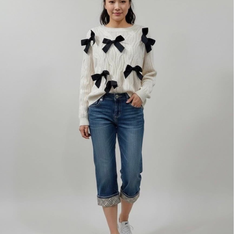 BURBERRY   藍標 復古刷白反褶格紋戰馬牛仔褲-9