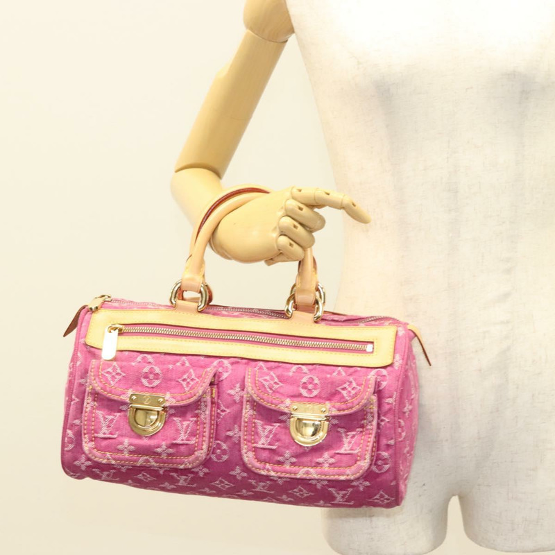 【日本直送】路易威登 Monogram Denim Neo Speedy 手提包粉紅色 M95019 LV 授權 127690SV-25