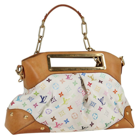 路易威登 Monogram 多色 Judy GM 單肩包 白色 M40253 正品 126227V
