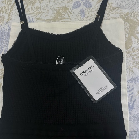 Chanel 香奈兒24A手工坊黑色吊帶