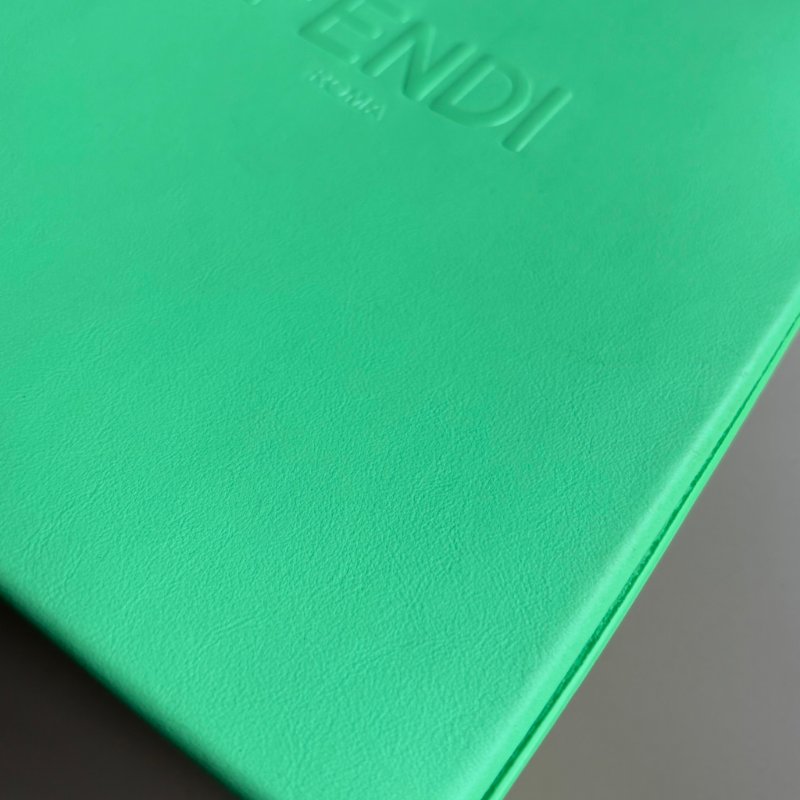 ::FENDI:: Fendi Pack ROMA 浮雕字樣綠色銀鏈手提 斜背包 Tote Bag 托特包-4