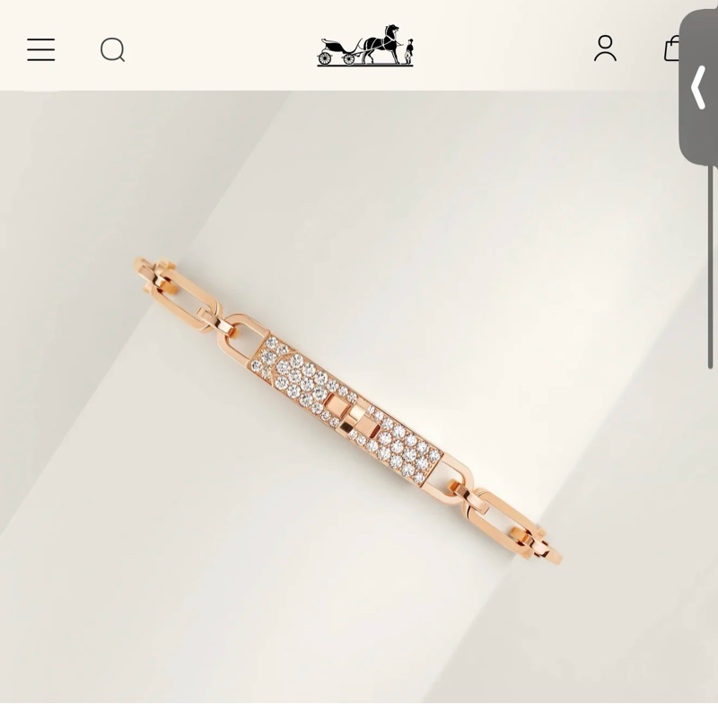 專櫃356200 愛馬仕 Kelly Chaine手鍊  Xs尺寸黃金色 台灣購證-4