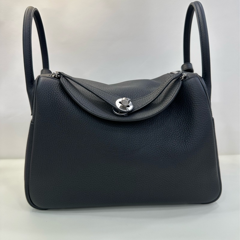 Hermes Lindy30 黑銀 tc皮 U刻 有購證-1