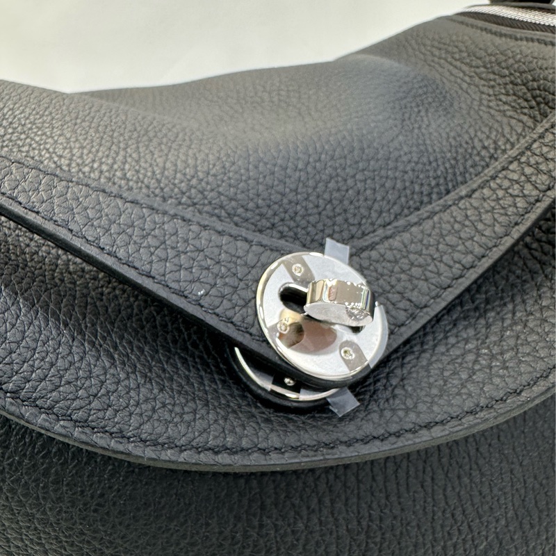Hermes Lindy30 黑銀 tc皮 U刻 有購證-2