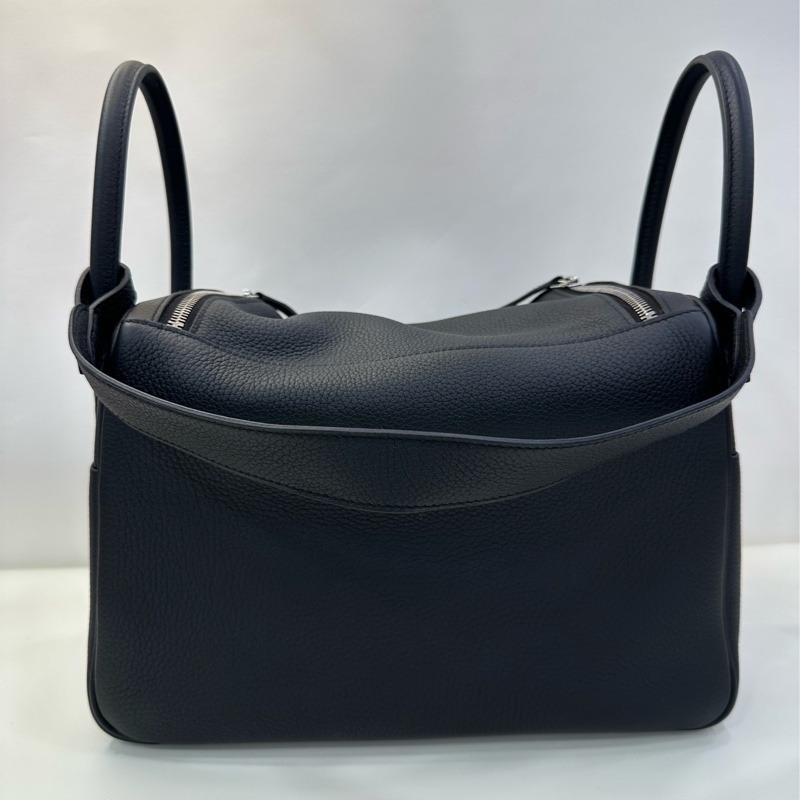 Hermes Lindy30 黑銀 tc皮 U刻 有購證-5