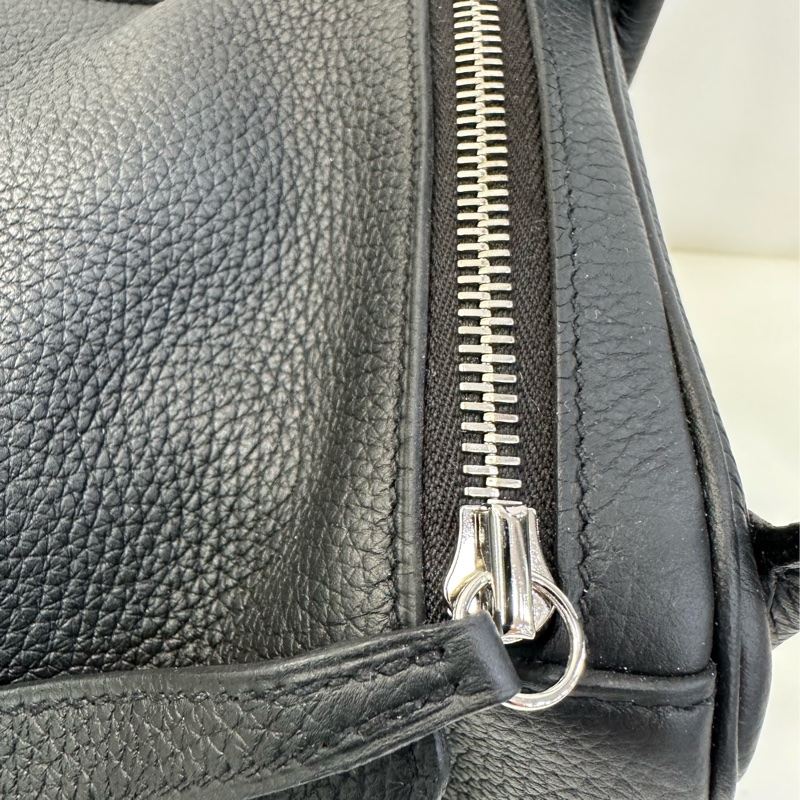 Hermes Lindy30 黑銀 tc皮 U刻 有購證-9