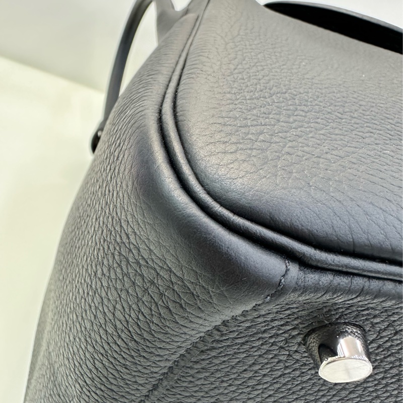 Hermes Lindy30 黑銀 tc皮 U刻 有購證-10