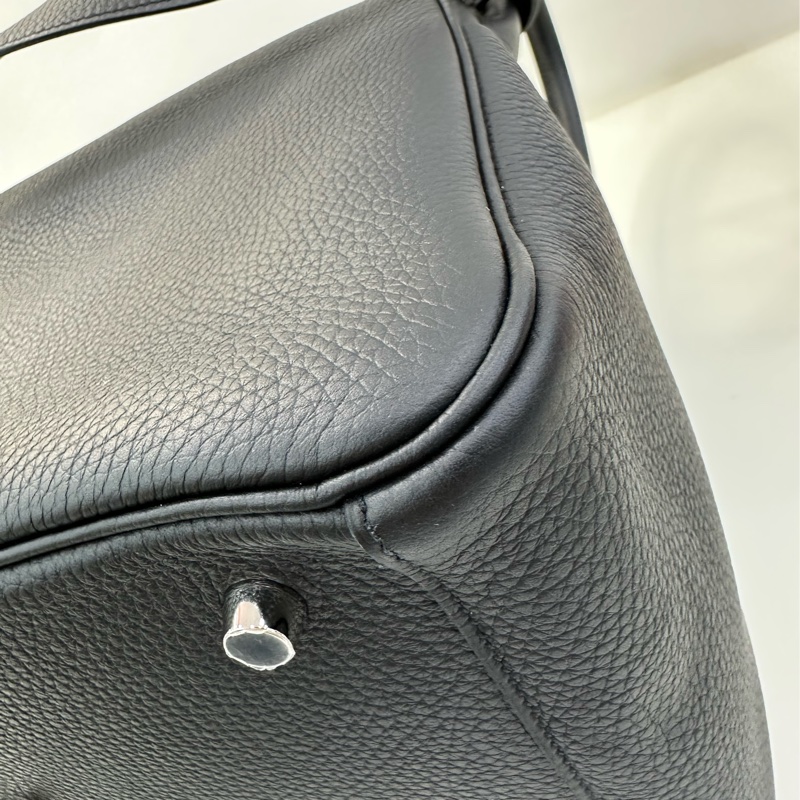 Hermes Lindy30 黑銀 tc皮 U刻 有購證-12