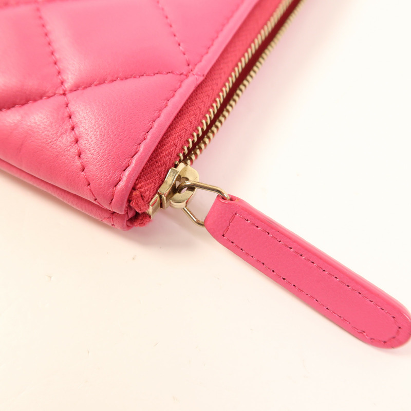 CHANEL 羊皮皮革Clutch Bag金扣手拿包-8