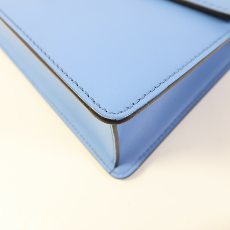 GUCCI 牛皮皮革Sylvie金扣肩背袋-11