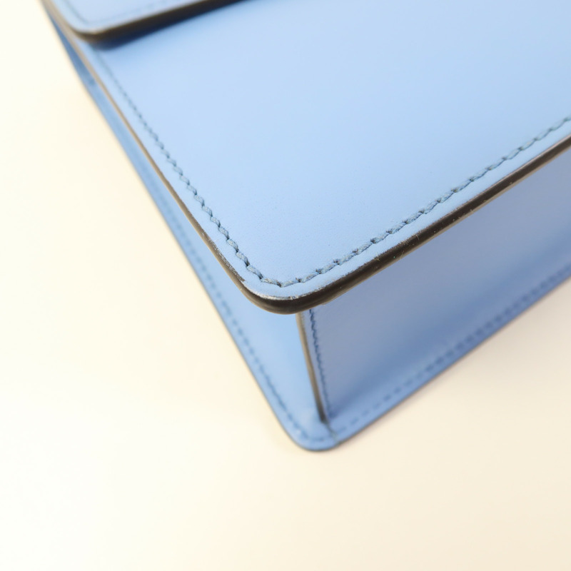 GUCCI 牛皮皮革Sylvie金扣肩背袋-12