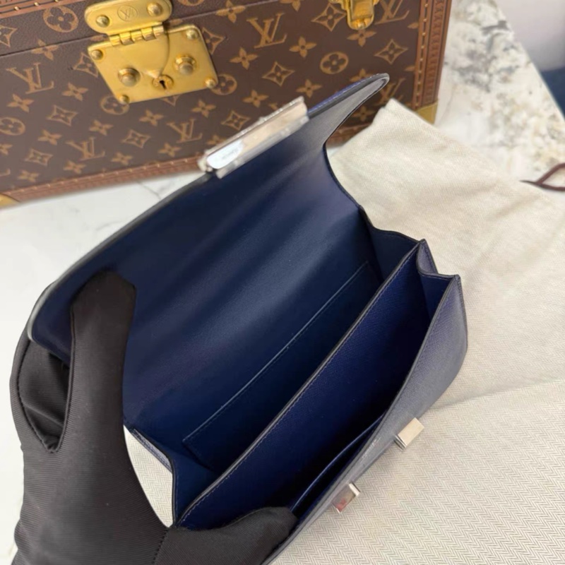 Hermes Mini Constance 19 小號 藍色銀扣 EP皮 98新 A刻-5