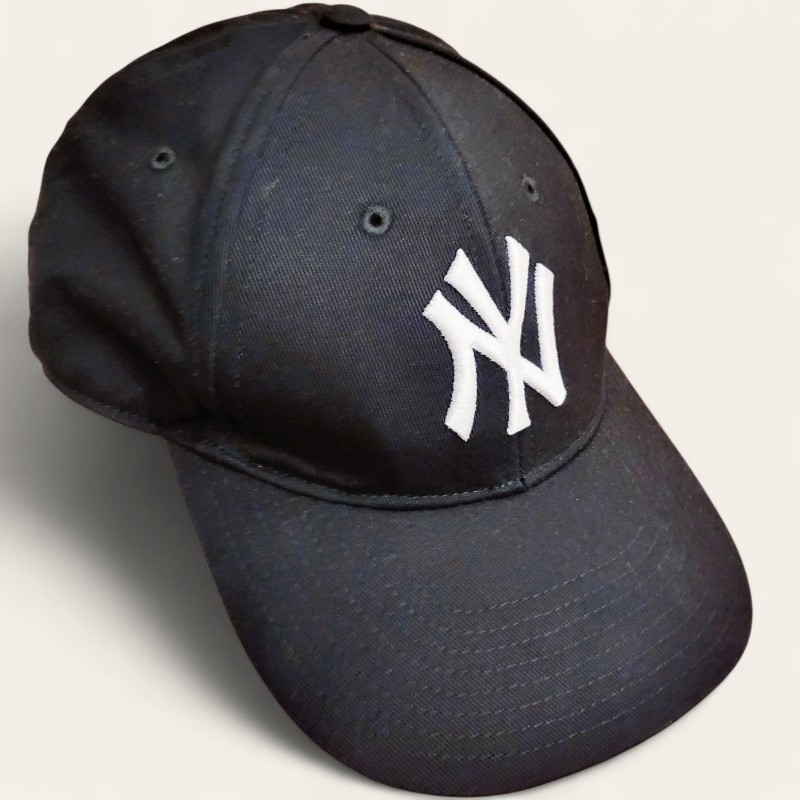 GUCCI 古馳 電繡洋基LOGO聯名款棒球帽/鴨舌帽(黑)-0