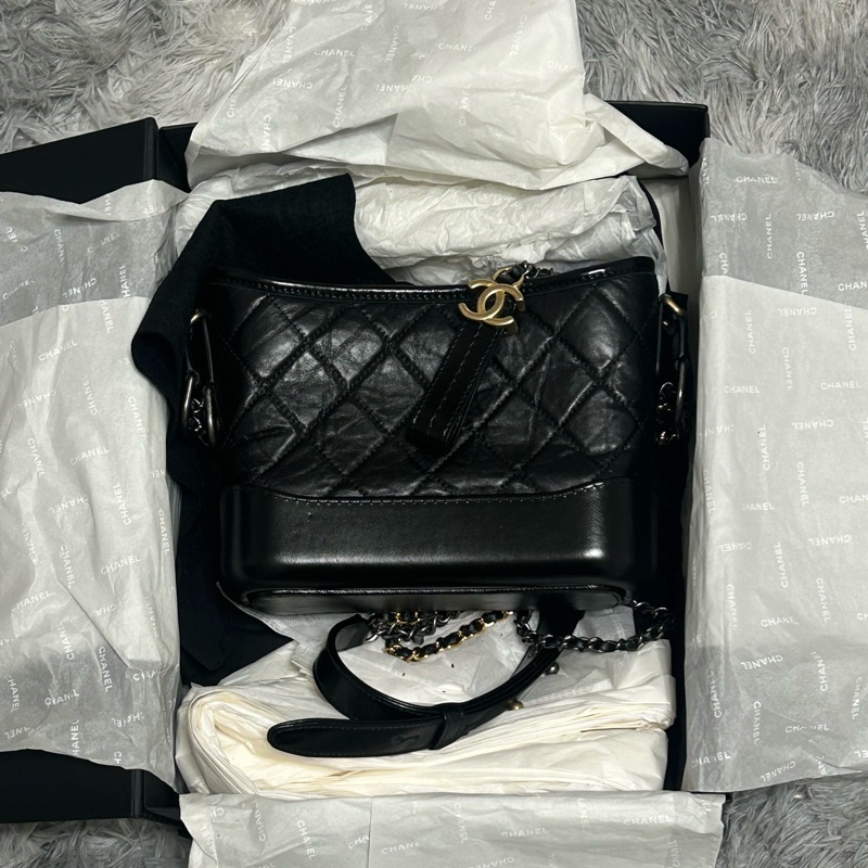 Chanel 香奈兒 流浪包 小號 配件齊全 台灣購證 卡-1