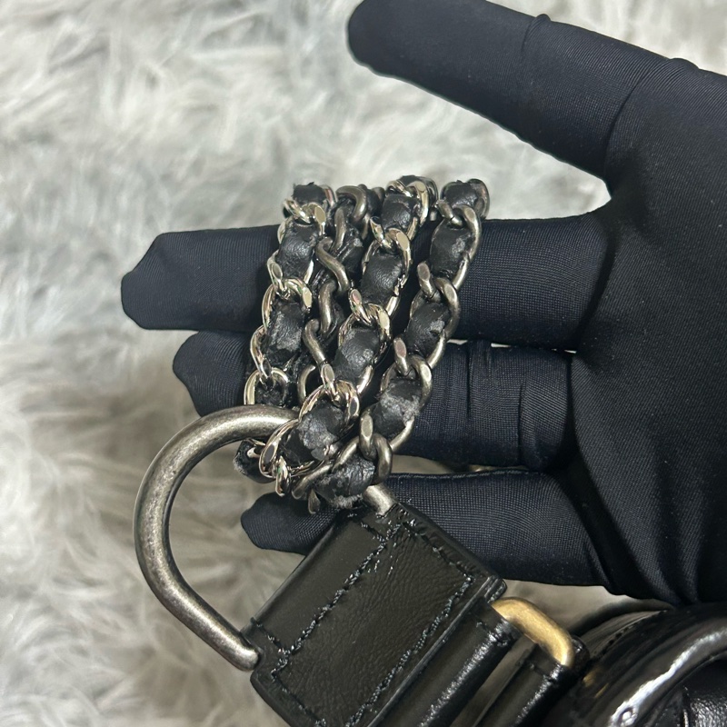 Chanel 香奈兒 流浪包 小號 配件齊全 台灣購證 卡-8