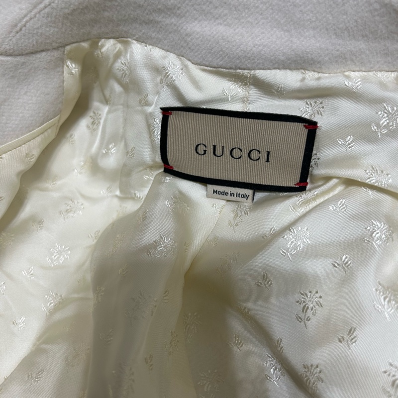 Gucci 奶油白大衣-5