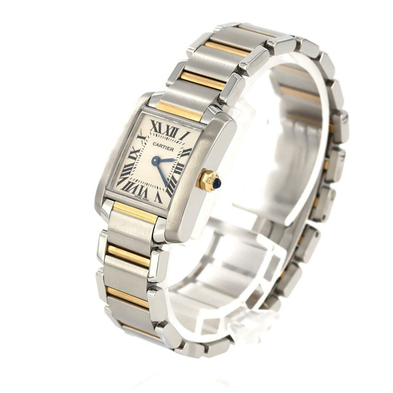 卡地亞 Tank Francaise SM Combi W51007Q4 SSxYG 腕錶石英-1