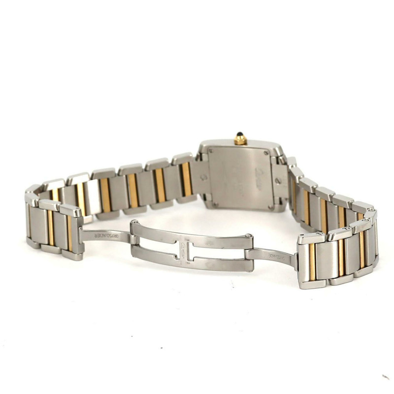 卡地亞 Tank Francaise SM Combi W51007Q4 SSxYG 腕錶石英-7