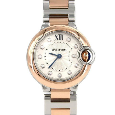 卡地亞 Ballon Bleu SM PG Combi 11P W3BB0005 SSxPG 腕錶石英