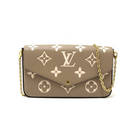 Louis Vuitton Cream/Dove Monogram Empreinte Felicie Pochette Bag