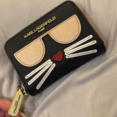KARL LAGERFELD Choupette 限量貓咪零錢包 卡夾 小皮件