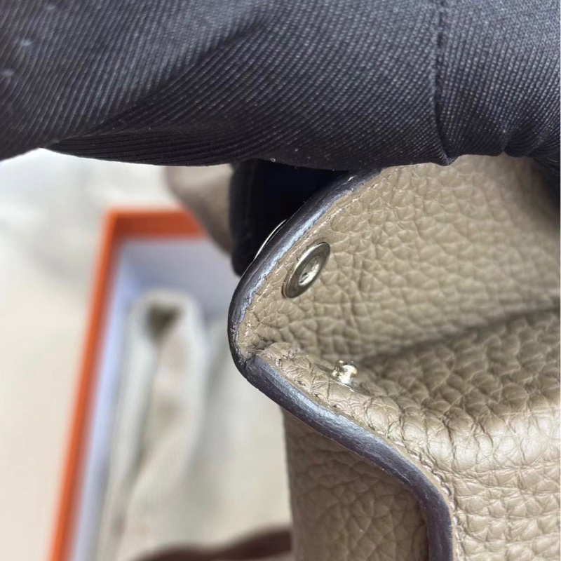 🌟Hermes🌈Videpoches🌟6T苔原灰🌟B Stamp🌟99新🌟togo皮🌟-7