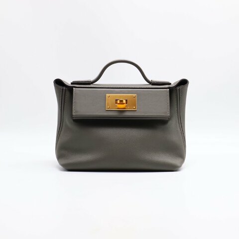 HERMES Mini 24/24 - 錫器灰金 Z