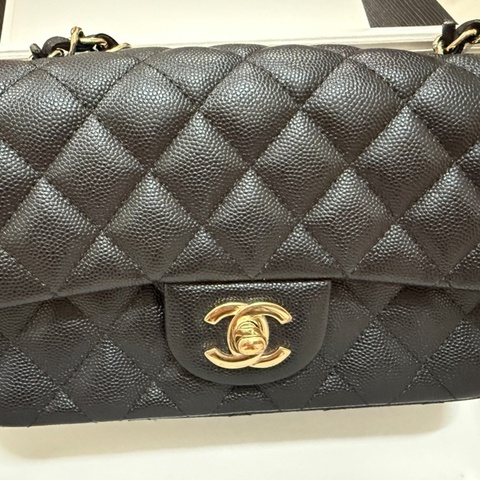 Chanel CF mini 20公分 荔枝牛皮