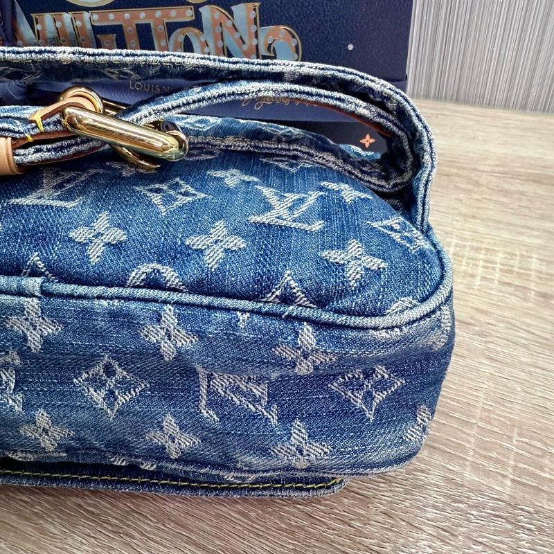 LV M95347 Denim Bum Bag稀有絕版丹寧牛仔胸包腰包-15