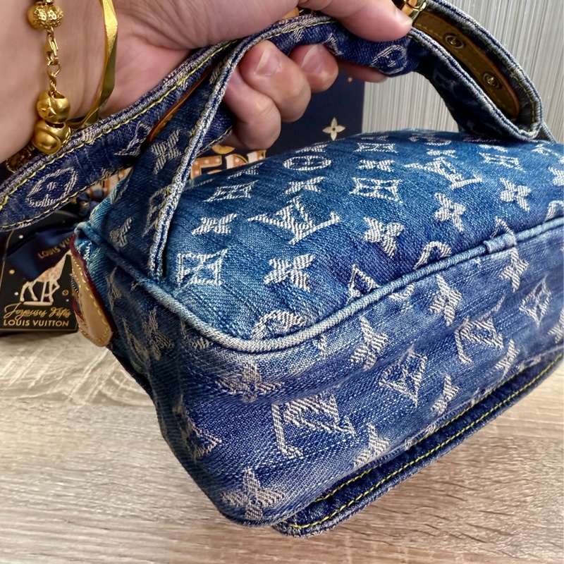 LV M95347 Denim Bum Bag稀有絕版丹寧牛仔胸包腰包-18