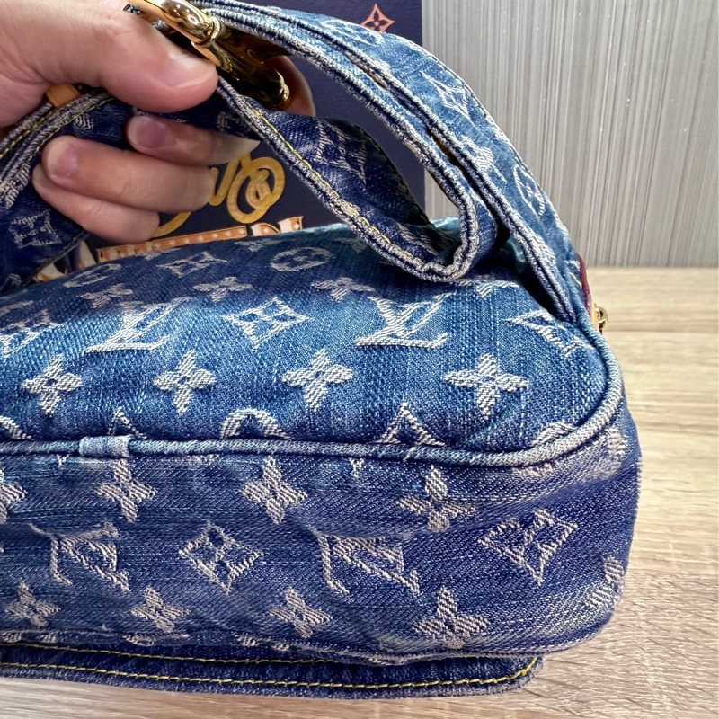 LV M95347 Denim Bum Bag稀有絕版丹寧牛仔胸包腰包-19