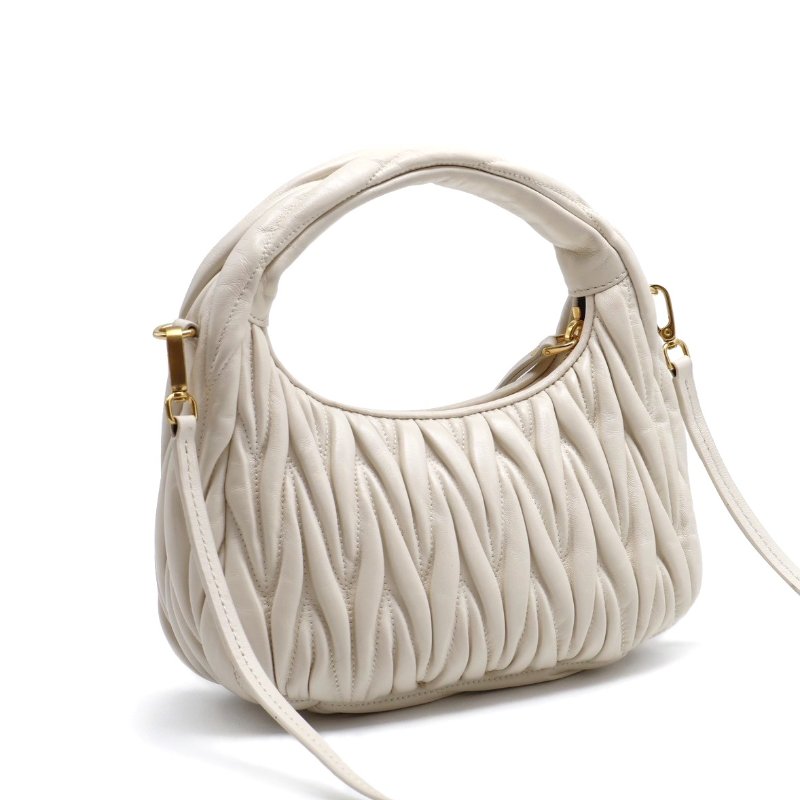 Miu Miu Wander新月包 - 小號白-1