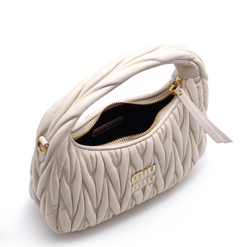 Miu Miu Wander新月包 - 小號白-2