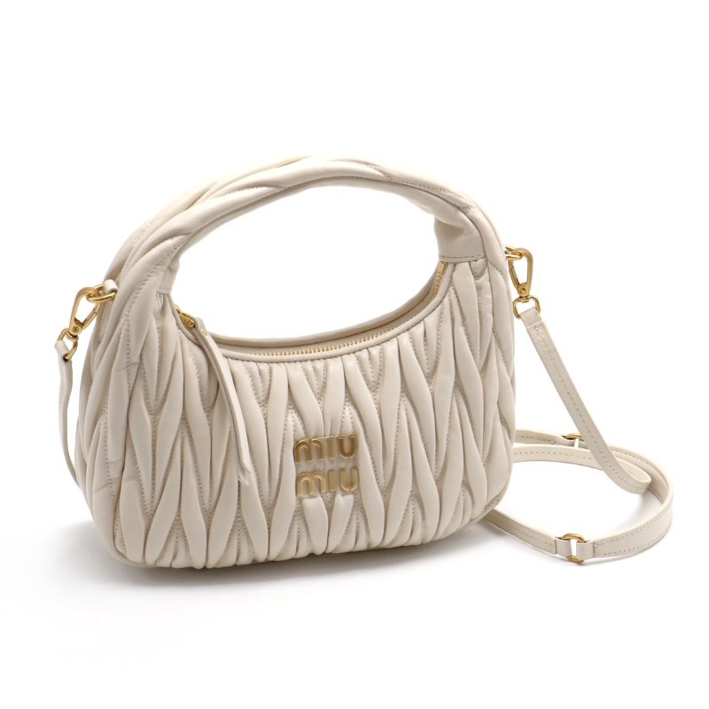 Miu Miu Wander新月包 - 小號白-7