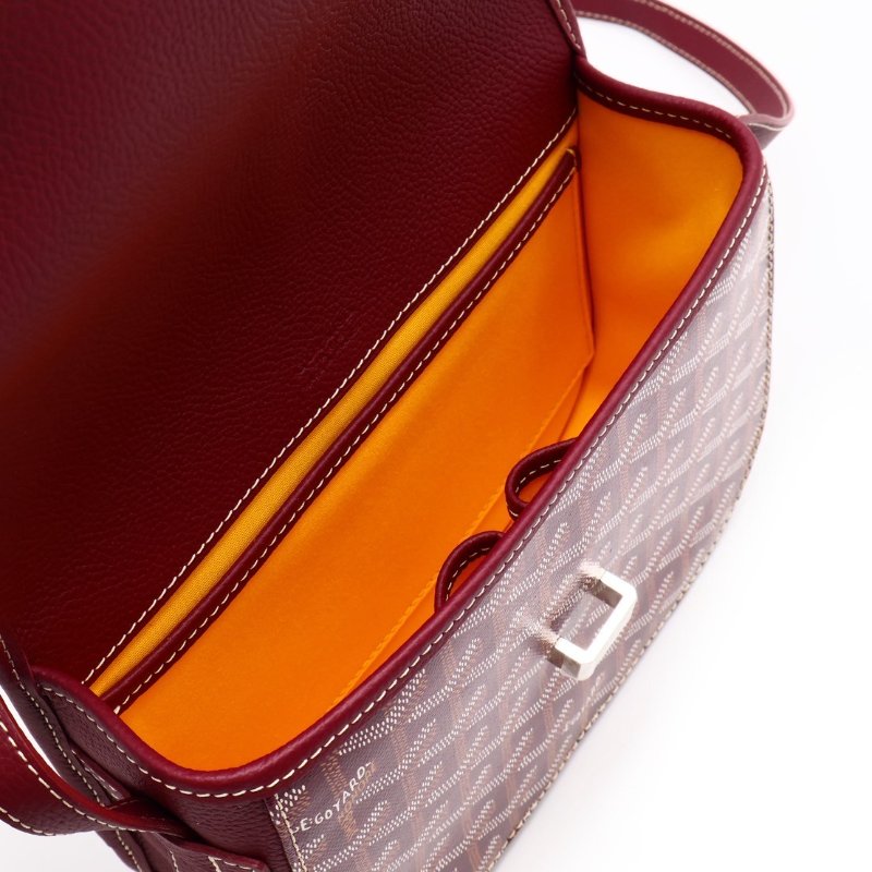 GOYARD Belvedere 郵差包 - 小號酒紅-2