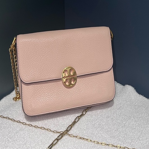 Tory Burch 粉藕色肩背包
