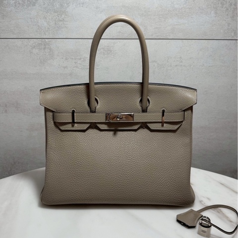 Hermes Birkin30 斑鳩灰 銀釦