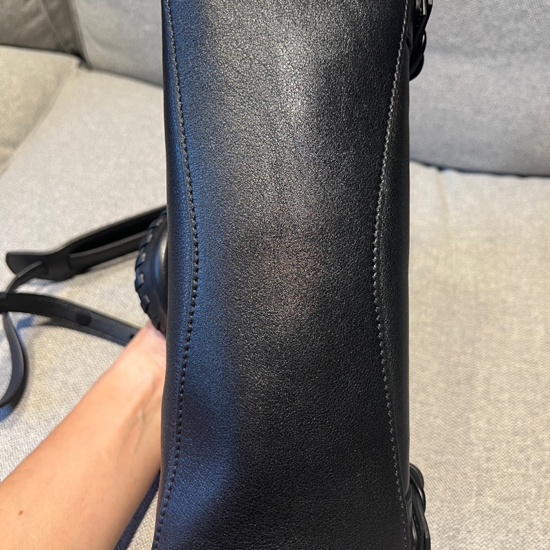 BALENCIAGA NEO City XS all black 牛皮手提/斜背機車包-5