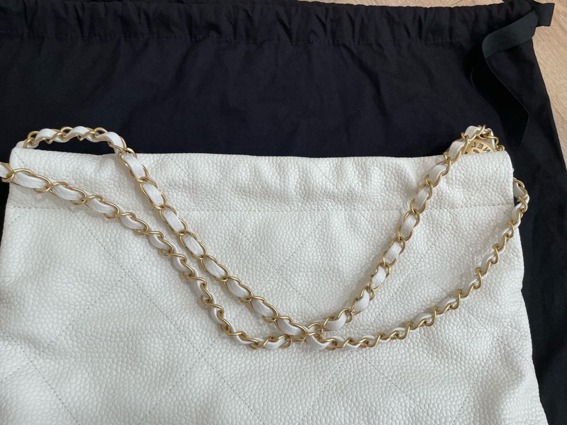 CHANEL 22 Handbag白金(小號)🫶-8