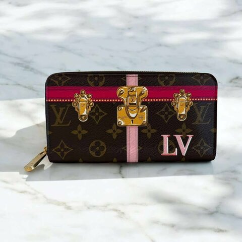 LV 塗鴉款拉鍊長夾